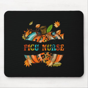 Thankful Grateful Blessed PICU Nurse Pumpkin Autum Mouse Mat