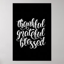 Thankful grateful blessed