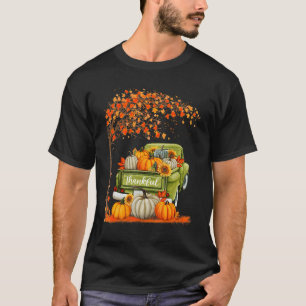 Thankful Grateful Blessed Pumpkin Truck Its Fall Y T-Shirt