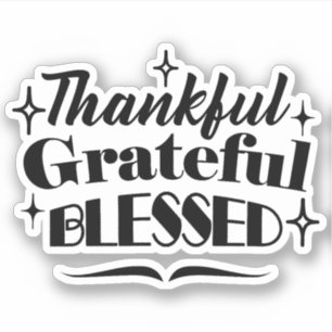 Thankful, Grateful, Blessed Sparkling Thanksgiving