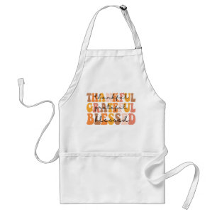 Thankful Grateful Blessed Standard Apron