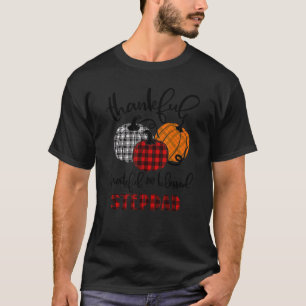 Thankful Grateful Blessed Stepdad Autumn Fall Pump T-Shirt