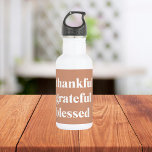 Thankful Grateful Blessed | Thanksgiving  532 Ml Water Bottle<br><div class="desc">Thankful Grateful Blessed | Thanksgiving</div>