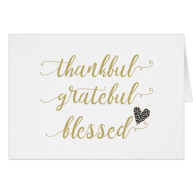 thankful grateful blessed thanksgiving holiday (Front Horizontal)