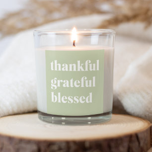 Thankful Grateful Blessed   Thanksgiving Quote Square Sticker