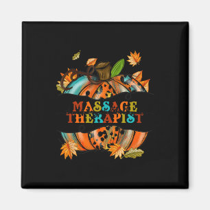 Thankful Grateful Massage Therapist Pumpkin Autumn Magnet