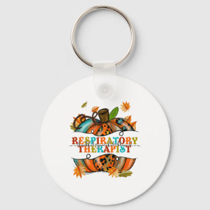 Thankful Grateful Respiratory Therapist Pumpkin Au Key Ring