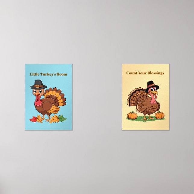 Thankful & Grateful Thanksgiving Print Set (Front)