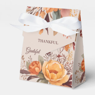 Thankful Grategul Blessed Floral Thanksgiving  Favour Box