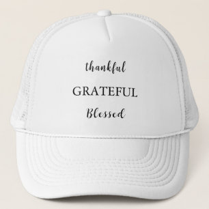 thankful greatful blessed trucker hat