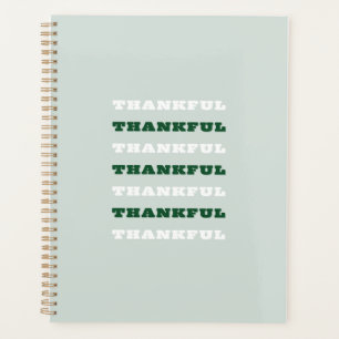 Thankful, Green Art, Grateful Planner
