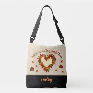 Thankful Heart Pesonalized Tote Bag