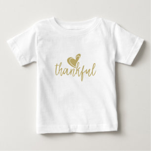 thankful heart thanksgiving baby T-Shirt