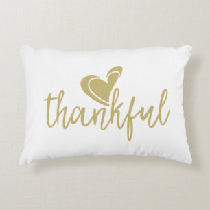 thankful heart thanksgiving decorative cushion