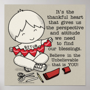 Thankful Hearts Poster