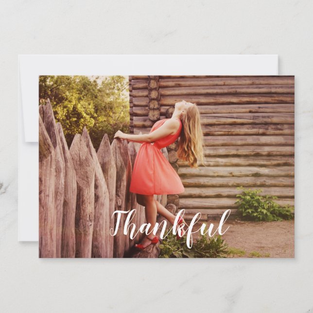 Thankful Holiday Card (Front)