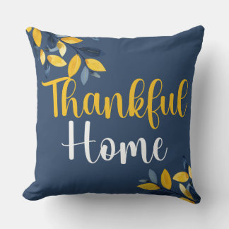 Thankful Home & Loving Roots Reversible Autumn Cushion