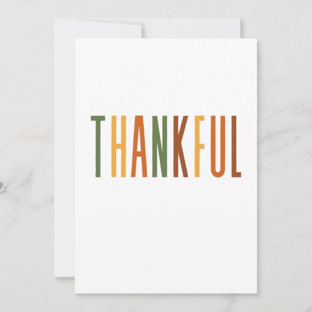 Thankful Invitation (Front)