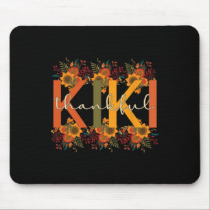 Thankful Kiki Grandmother Thanksgiving Kiki Grandm Mouse Mat