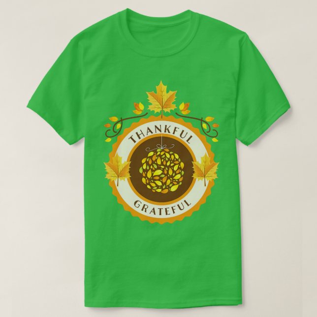 Thankful Label T-Shirt (Design Front)
