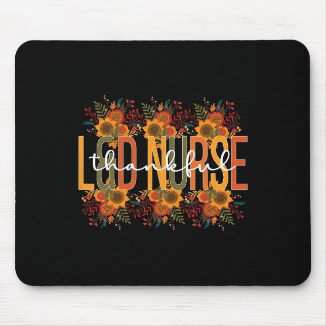 Thankful LandD Nurse Thanksgiving Labour And Deliv Mouse Mat (Front)