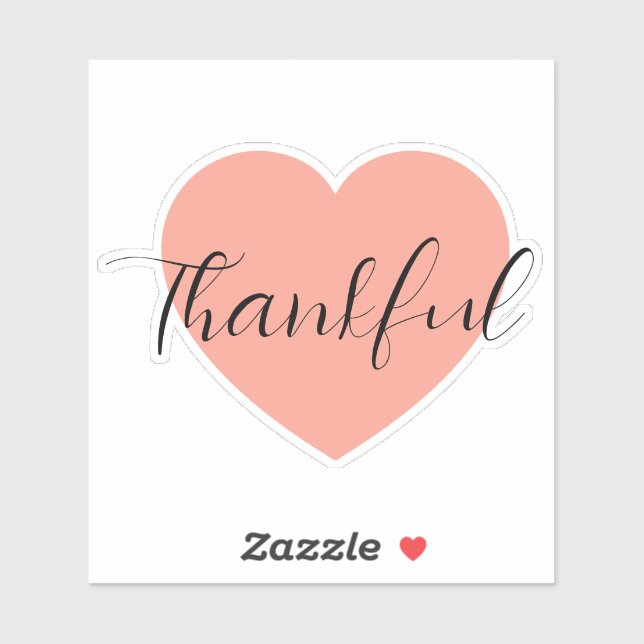 thankful laptop sticker (Sheet)