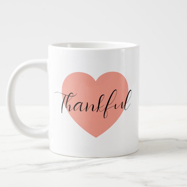 Thankful  large coffee mug (Left)