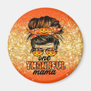 Thankful Mama Autumn Customise Text and Colour Magnet