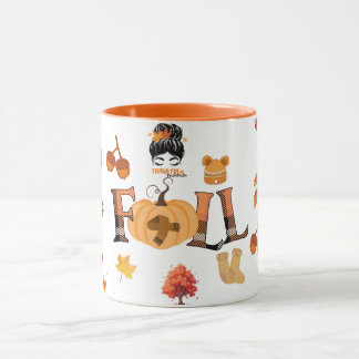 Thankful Mama Fall Mug – Cosy Autumn Pumpkin & Lea