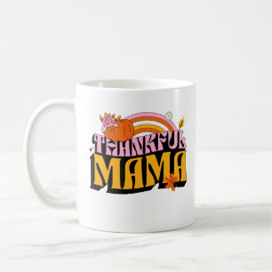 Thankful Mama Pumpkin Season Cute Thanksgiving Coffee Mug