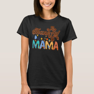 Thankful Mama Vintage Retro Mother's Day Autumn Th T-Shirt