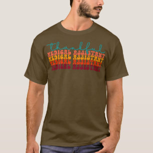 Thankful Medical Assistant Thanksgiving Fall Autum T-Shirt