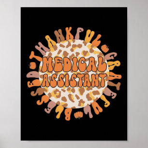Thankful Medical Istant Thanksgiving Med Istant Poster
