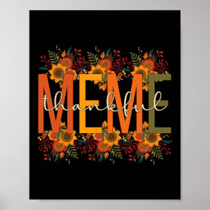 Thankful Meme Grandmother Thanksgiving Meme Grandm Poster