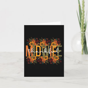 Thankful Midwife Thanksgiving Midwifery Midwives Card