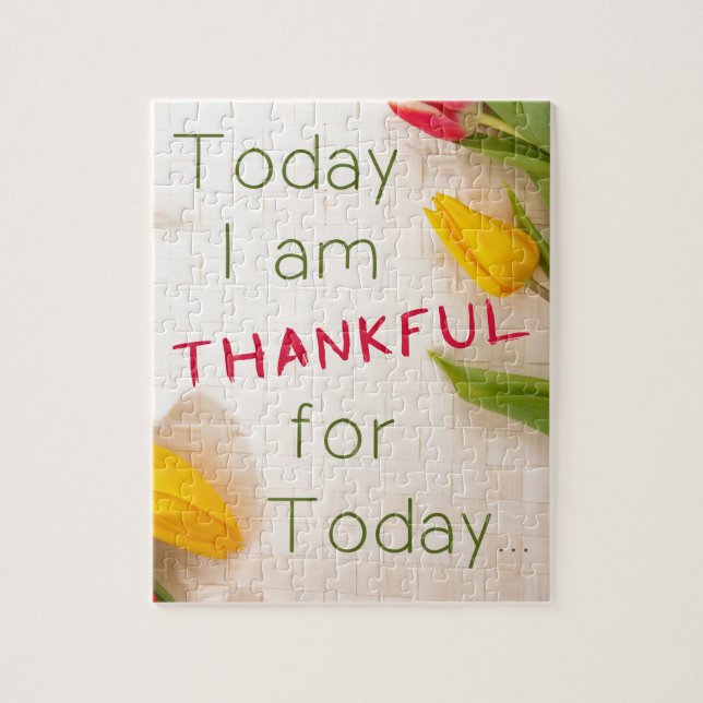 Thankful Motivational Qoutes Jigsaw Puzzle (Vertical)
