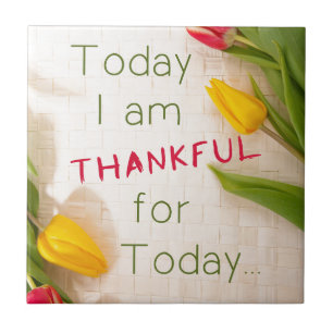 Thankful Motivational Qoutes Tile