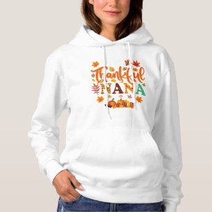 Thankful NANA – Autumn Leaves & Cosy Gratitude  Hoodie