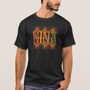 Thankful Nina Grandmother Thanksgiving Nina Grandm T-Shirt