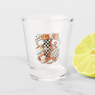 Thankful Nurse Life Turkey Cute Thanksgiving Nurse Shot Glass