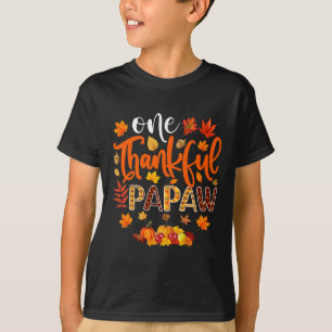 Thankful Papaw Fun Fall Autumn Thanksgiving  T-Shirt