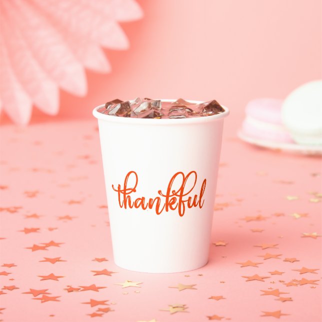 Thankful Paper Cups (Insitu)