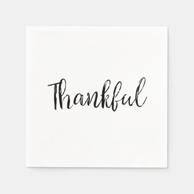Thankful Paper Napkins (Front)