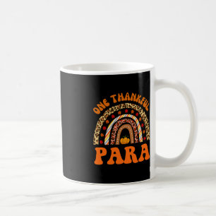 Thankful Para professional fall thanksgiving leopa Coffee Mug