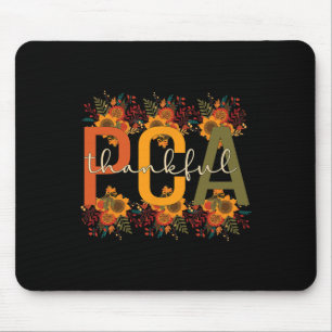 Thankful PCA Thanksgiving Patient Care Assistant  Mouse Mat