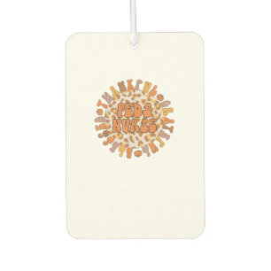 Thankful Peds Nurse Thanksgiving Paediatrics Nursi Car Air Freshener