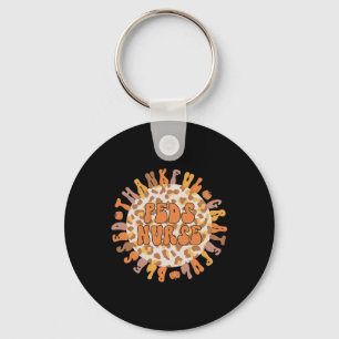 Thankful Peds Nurse Thanksgiving Paediatrics Nursi Key Ring
