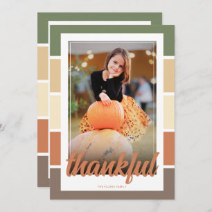 Thankful Photo Thanksgiving Card or Invitation