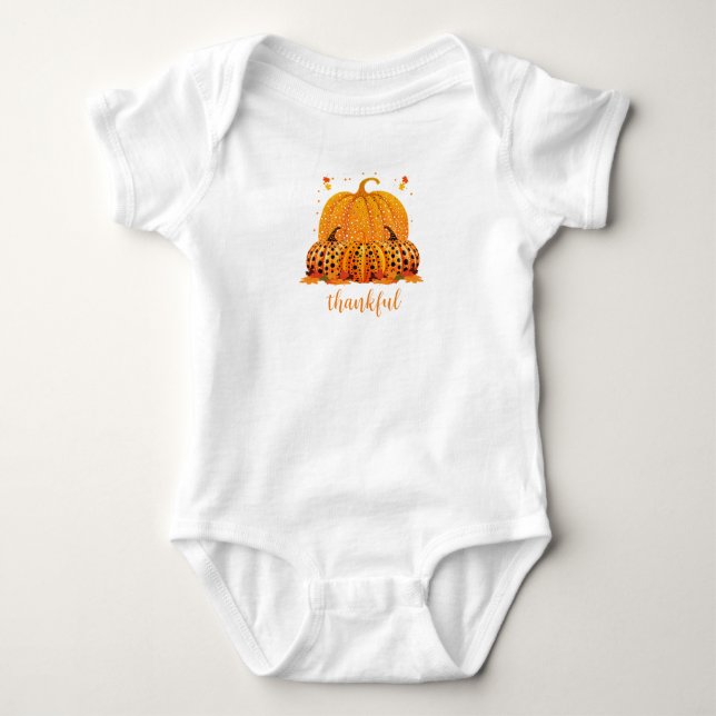 Thankful Pumpkin Bodysuit (Front)