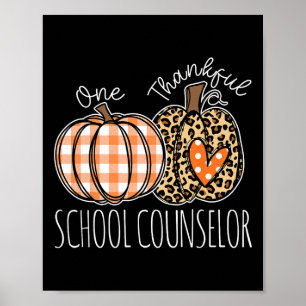 Thankful School Counselor Thanksgiving Counselor Poster